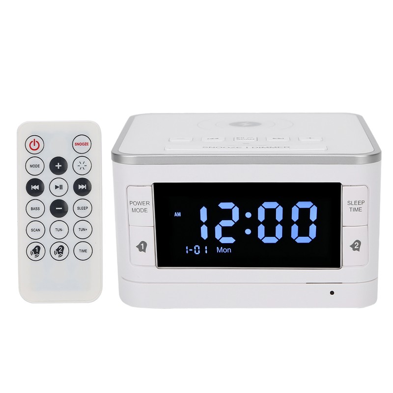 Bluetooth Speaker Player Wireless Charging Digital Alarm Clock