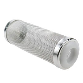Xiaoyztan Aquarium Intake Filter Mesh Cover Fish Tank Mesh Net Strainer Metal Pre-Filter Tube Silver Tone