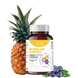 Bromeline Complex - Natural Diuretic Against Cellulite & Water Retention - Promotes Microcirculation & Drainage - Made in Italy - 120 Capsules
