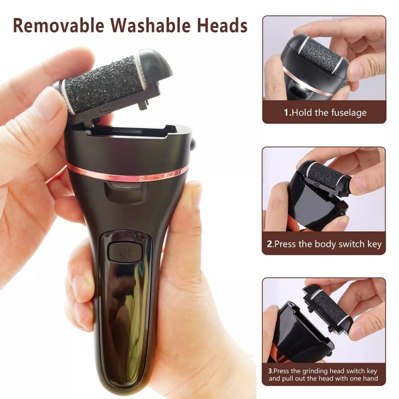  Electric Foot Grinder File Callus Dead Skin Remover Pedicure