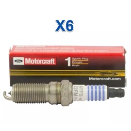 Motorcraft 6 Spark Plugs OEM for FORD MOTORCRAFT SP411 AYFS22FM Finewire Platinum