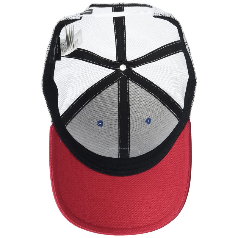 Quiksilver Men's Easy Does It Snap Back Trucker Hat Navy/RED