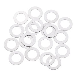 sourcing map M6 304 Stainless Steel Flat Washers, 50pcs 6x10x0.3mm Ultra Thin Flat Spacers for Screw Bolt, Electronic Repair, Automotive