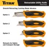 Titan 11024 Yellow Sliding Utility Knife