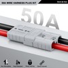6 Pcs 8 Gauge 50A Battery Quick Connect Disconnect Connector