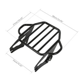 TCMT Gloss Black 2-Up Luggage Rack Mount Fit for Harley Touring CVO Street Glide Road King Road Glide 2009-2025 Ultra Limited 2014-2018 Electra Glide 2010-2013 2019-2022