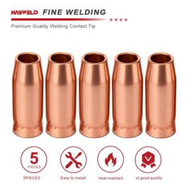 5PK Nozzle 198855 5/8" Fits Miller Spoolmatic 15A 30A Pro & XR Series Roughneck C-Series Welding Gun Consumables