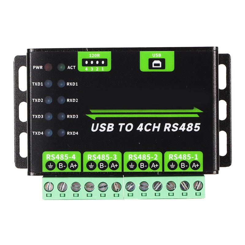 USB to 4CH RS485 Converter Onboard TVS Anti Thunder 120R