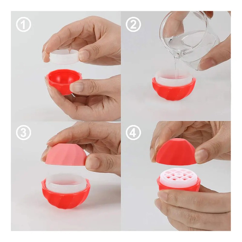 B Kit De Brillo Labial, Estuche Esférico Para Pintalabios,