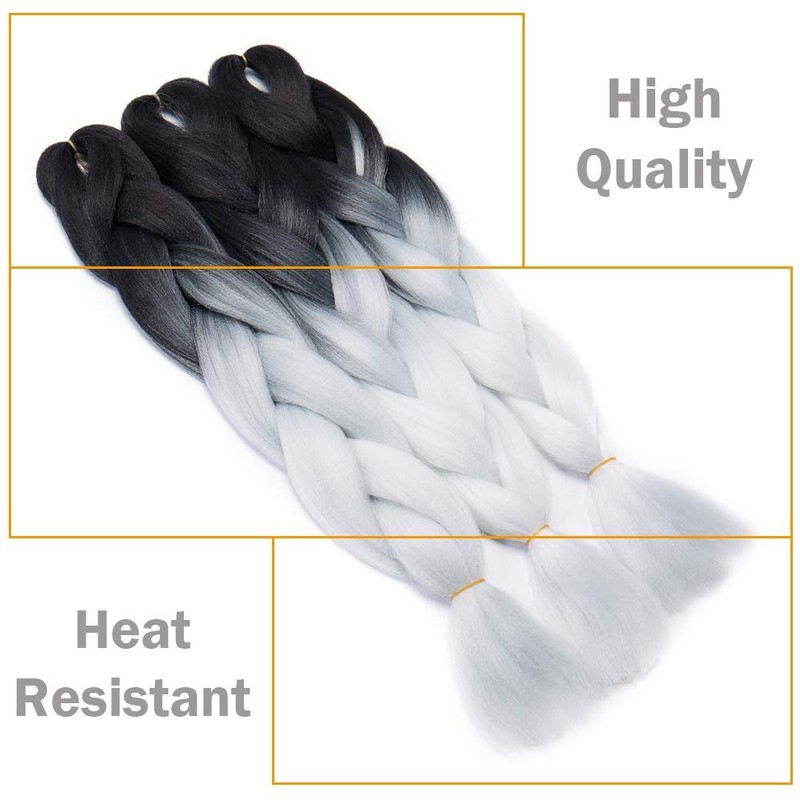 Silk-co. braid extensions, 61 cm