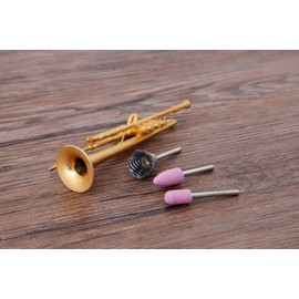 BGS DIY 50797 | Grinder and Steel Wire / Plastic Brush Set | 12 Pieces