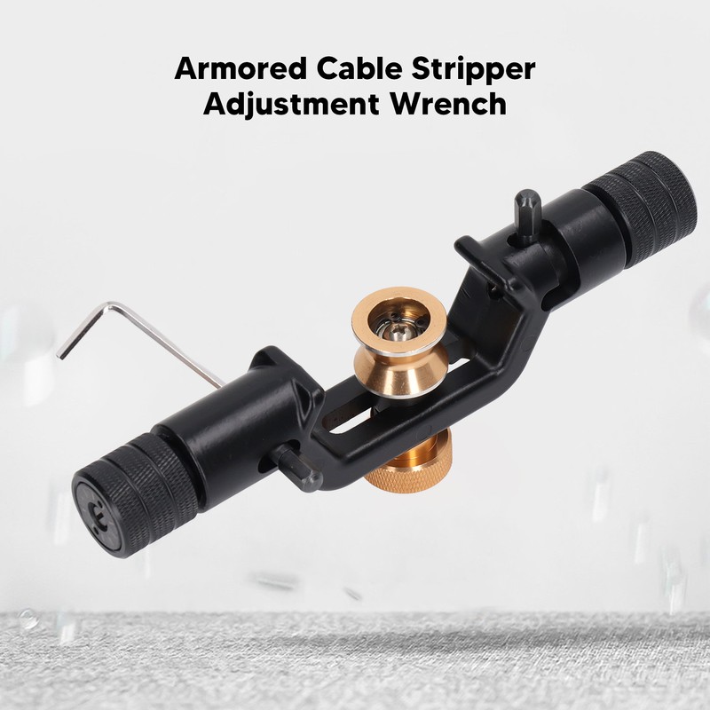 Double Head Cable Stripper Aluminum Alloy Adjustable Armoured Fiber Optic