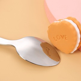 VANRA Premium 18/8 Stainless Steel Children Cutlery Set 5.9-inch Kids Dinner Spoons Set 4 Pieces Silverware Flatware Utensil Set for Home School (4 Spoons)