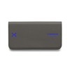 Lensrappa Slim leather glasses case in 9 colours, gray