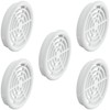 cyclingcolors 5x Ventilation Grille Exhaust Grille Outer Grille Round Total