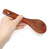 Honbay 2PCS Wooden Rice Paddle Wood Spoons Nonstick Heat Resistance