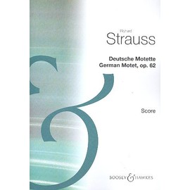 Deutsche Motette: op. 62. 4 soloists and mixed choir (16 voices). Partition de chœur.