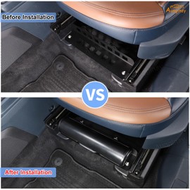 Aunginsy Under Seat Storage Box Compatible with Ford Maverick 2022-2025 Underseat Hidden Organizer Tray Multi-Functional Car Umbrella Storage Bucket Under Seat Storage Box Organizer Tray Accessories