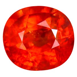 1.67 ct Oval Cut (7 x 6 mm) Namibian Fanta Color Orange Mandarin Spessartine Garnet Natural Loose Gemstone