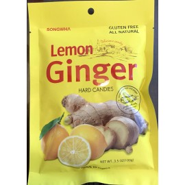 Songwha Lemon Ginger Hard Candy 100g X 3- Gluten Free