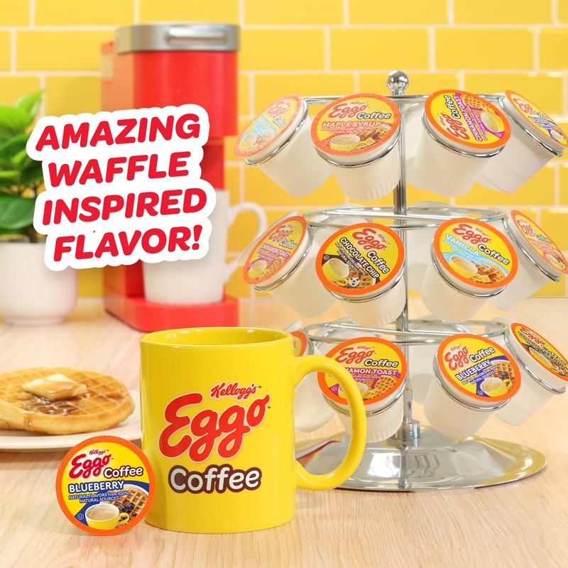 Eggo Beverages Blueberry Waffle Flavored Coffee Pods for Keurig K