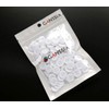 GANSSIA 5/8 Inch (15mm) White Color Buttons Sewing Resin Flatback