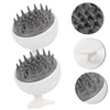 Gatuida 2pcs Compact Scalp Exfoliator Brush Portable Wear-resistant Scalp for