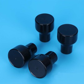 minkissy 2sets Washable Reusable Beauty Makeup Puff Mushroom Shape Face Applicators Makeup Sponge for Women Girls Ladies Black 4pcs*2