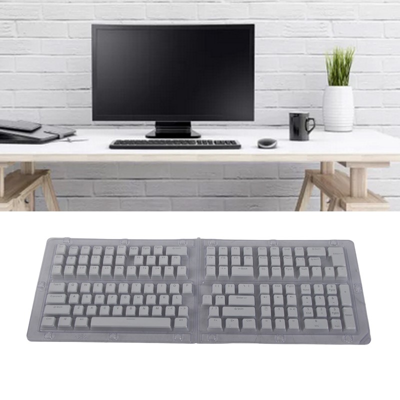 Keyboard Keycaps 132 Keys Pudding Transparent OEM Height PBT Two