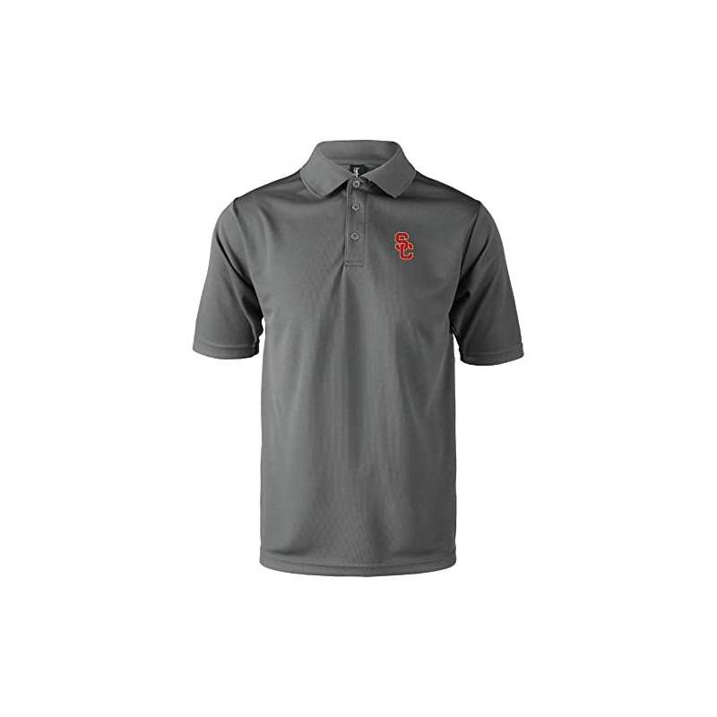 dunbrooke USC Trojans Team Micro-mesh Polo, Grey, Large