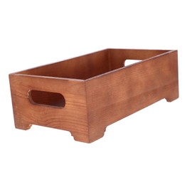 Ciieeo Wooden Storage Box Organizer Vintage Multi-purpose Sundries Storage for Home Office Polished Design for Craft Room and Workspace