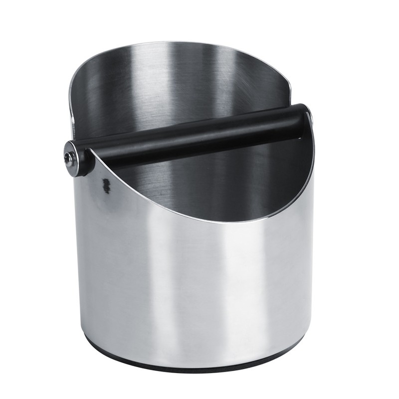 Thicken Round Stainless Steel Coffee Grounds Container Box Bucket Durable