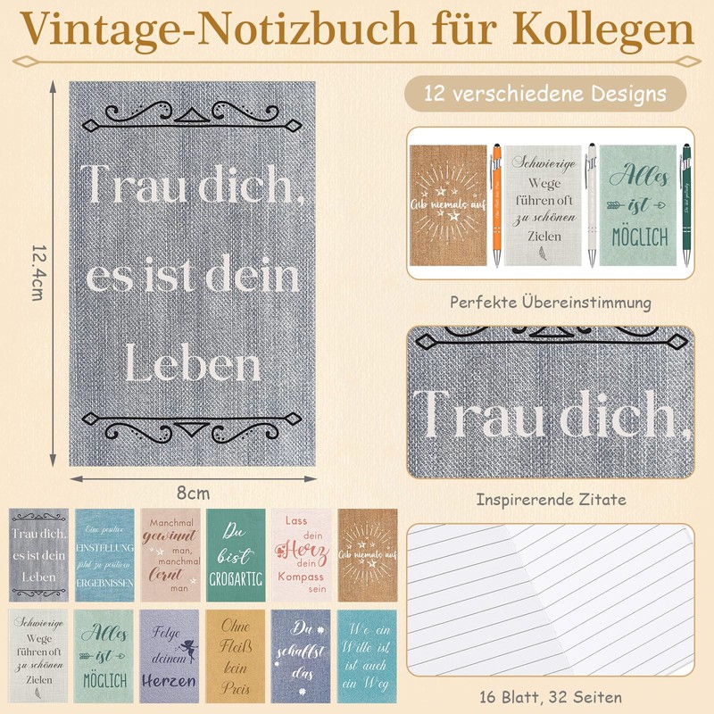 Tenare Set of 12 Appreciation Gifts for Colleagues, 12 Inspirational