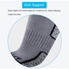 APTYID Men's Athletic Quarter Socks Running Ankle Cushioned (6 Pack)