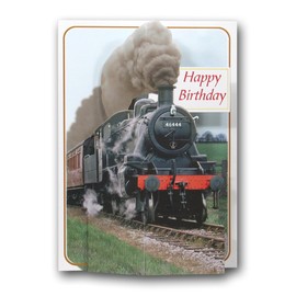 The Pictoria Press HAPPY BIRTHDAY - Steam Engine - Train - Locomotive - Railway - a 3D Pop Up Greeting Card from