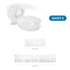 Pack of 100 Shower Ear Covers, Ear Covers, Waterproof Ear