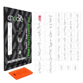 CNCLOL Road/Gravel Bike Frame Protection Tape Kit,20Pcs Total Bicycle Frame Protector Tape Stickers-Frame Protection Film,Protect Bike from Scratches and Dings etc.W-L