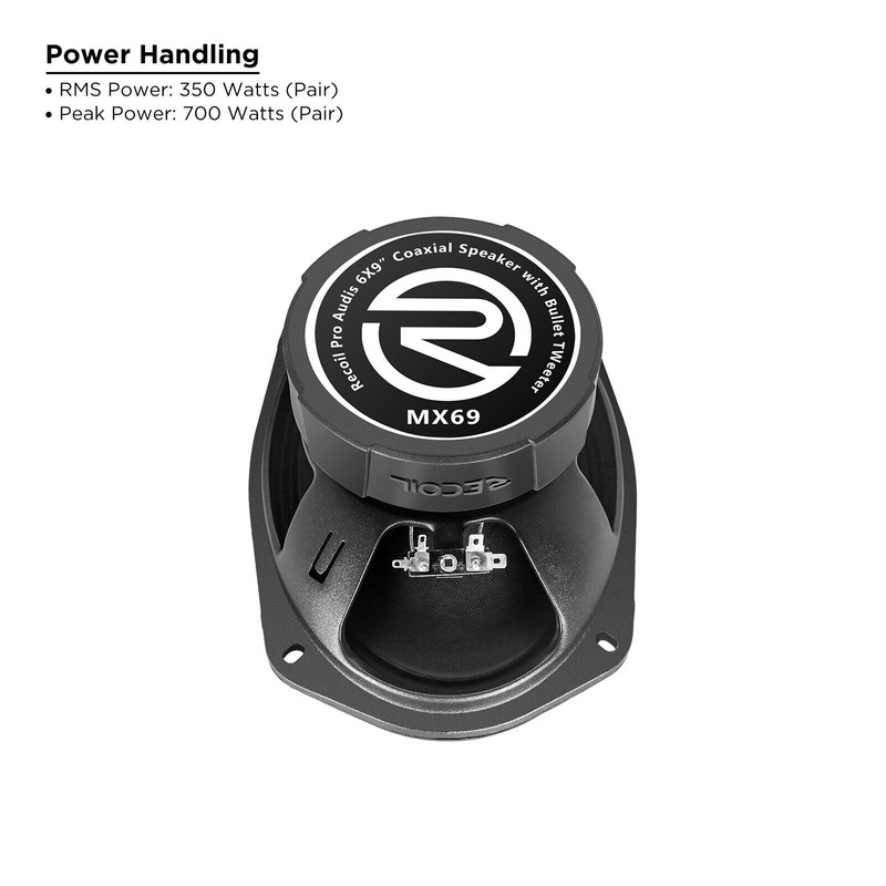 Recoil MX69 6X9 Inch 2-Way Pro Audio High Output Midrange