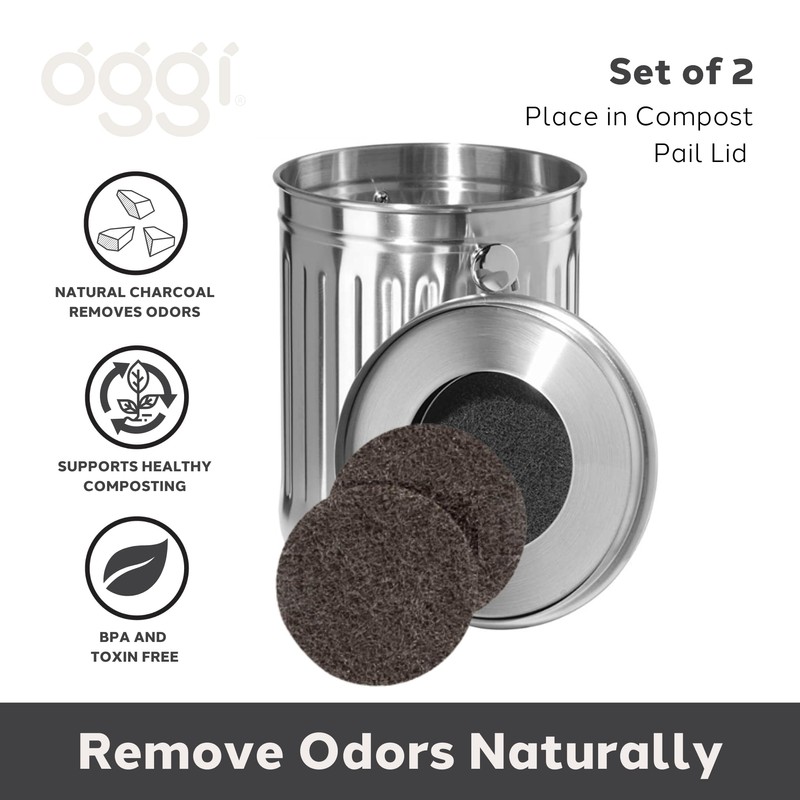 OGGI Set of 2 Charcoal Filters- Replacement Charcoal Filter for