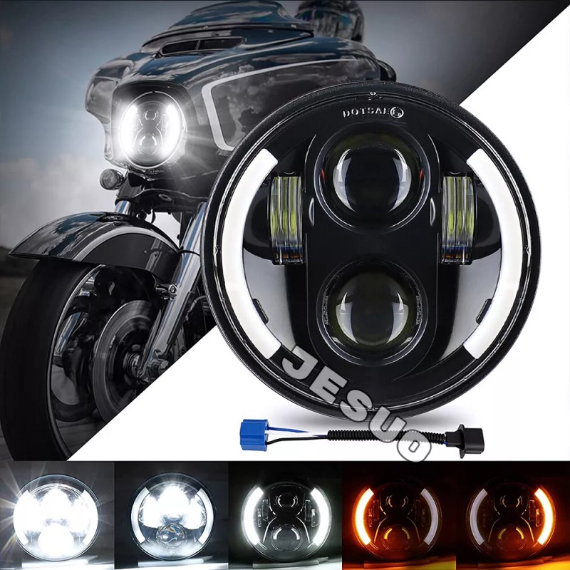 JESUO 4PCS 5.75" Round LED Headlights Hi/Low for Mercury Cougar
