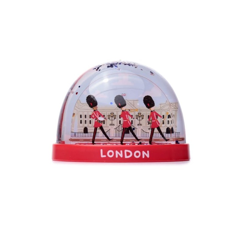 Puckator WB20 London Icons Red Telephone Box Medium Glitter Snow