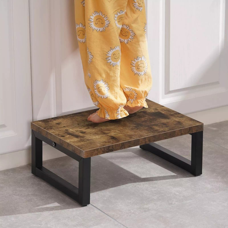 Snughome Wooden Step Stools for Kids Solid Portable Wooden Bedside