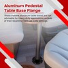 TonGass (2-Pack, Black Aluminum RV Table and Floor Mounting Base
