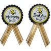 Mommy & Daddy to Bee Pins Baby Shower Yellow and Black pin wear at Baby Shower, Baby Sprinkle