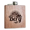 Pixelstudio Der Berg Ruft - Wooden Hip Flask Gift Idea