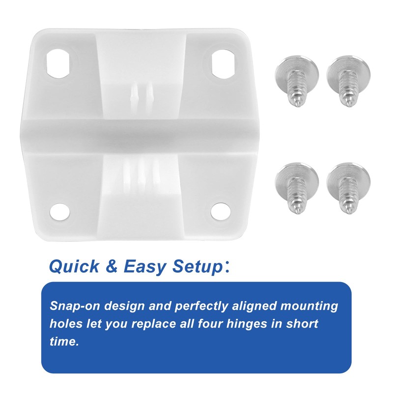 OSVJE 2 Pack Replacement Cooler Hinges, Plastic Hinges with Screws