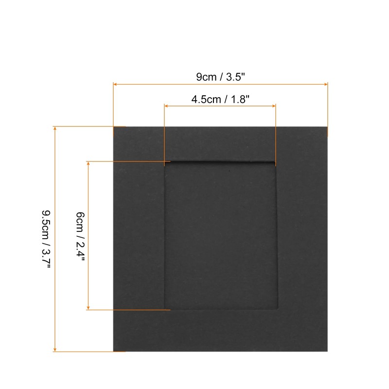 MECCANIXITY 30PCS Paper Photo Frames, 4 x 4 Inch Cardboard