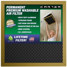 CARTER | Gold | MERV 8 | HVAC & Furnace Filter | Washable Electrostatic ((20x24x1))