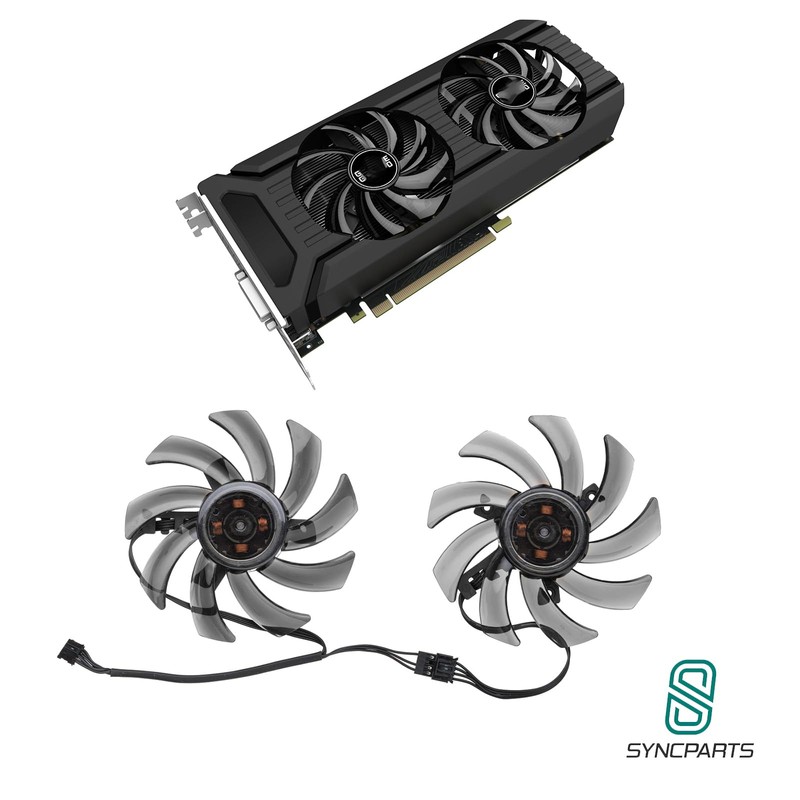 Graphics Card Cooler Fan for PALIT GeForce GTX 1080 Dual