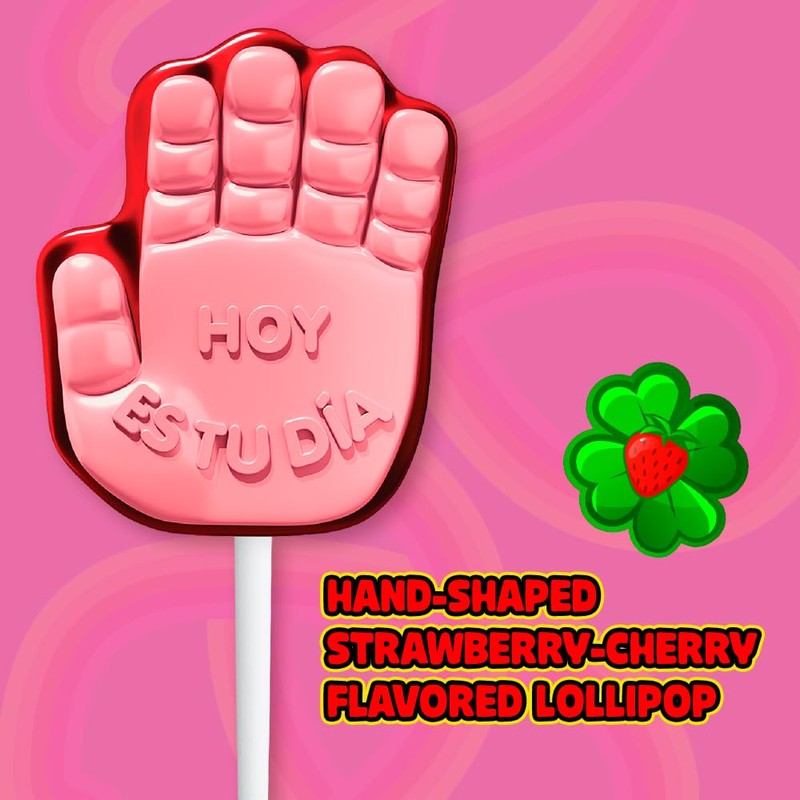 Vero Manita Paletas Strawberry & Cherry Flavored Lollipop (40 Count